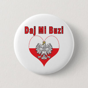 Badge Rond 5 Cm Coeur de Daj MI Buzi Eagle