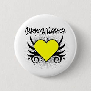 Badge Rond 5 Cm Coeur de guerrier de sarcome