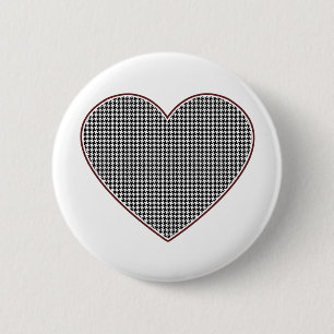 Badge Rond 5 Cm Coeur de pied-de-poule (Tuscaloosa, Alabama)