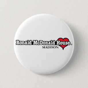 Badge Rond 5 Cm Coeur de Ronald McDonald