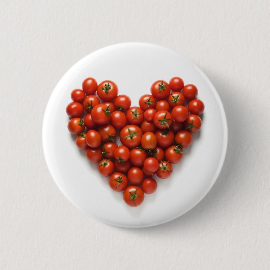 Badge Rond 5 Cm Coeur de tomate (Devant)