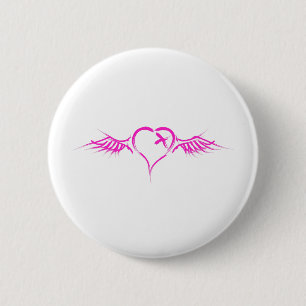 Badge Rond 5 Cm Coeur de vol