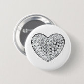 Badge Rond 5 Cm Coeur diamant (Devant & derrière)
