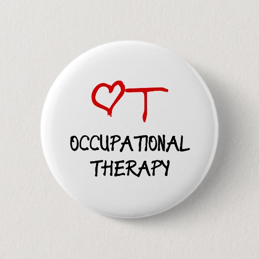 Badge Rond 5 Cm Coeur d'OT (Devant)