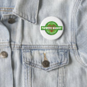 Badge Rond 5 Cm Coeur du marché d'agriculteurs (En situation)