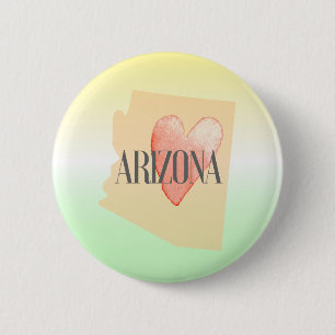 Badge Rond 5 Cm Coeur en AZ