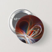 Badge Rond 5 Cm coeur en feu (Devant & derrière)