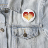 Badge Rond 5 Cm coeur en feu (En situation)