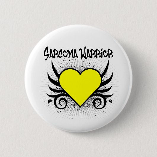 Badge Rond 5 Cm Coeur guerrier Sarcoma (Devant)