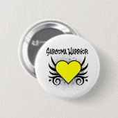 Badge Rond 5 Cm Coeur guerrier Sarcoma (Devant & derrière)