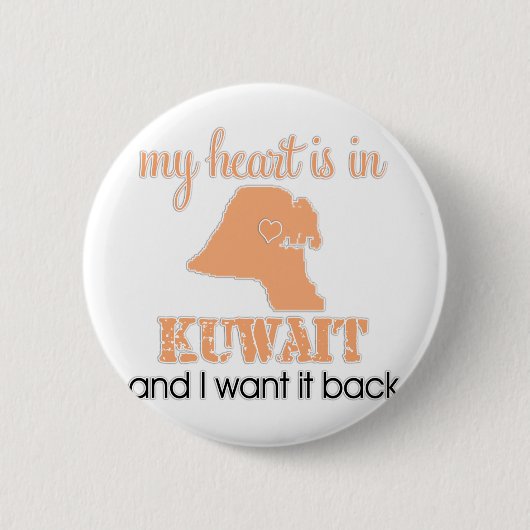 Badge Rond 5 Cm Coeur Kowéit (Devant)