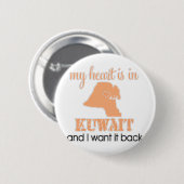 Badge Rond 5 Cm Coeur Kowéit (Devant & derrière)