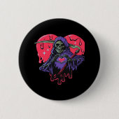 Badge Rond 5 Cm Coeur Mains Reaper Classique (Devant)