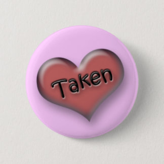 Badge Rond 5 Cm Coeur pris