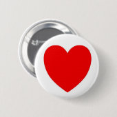 Badge Rond 5 Cm Coeur rouge (Devant & derrière)