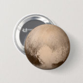 Badge Rond 5 Cm Coeur-Vue de Pluton (Devant & derrière)
