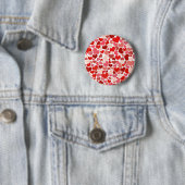Badge Rond 5 Cm Coeurs (En situation)