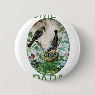 Badge Rond 5 Cm Coeurs affamés : Papa's got food !