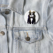 Badge Rond 5 Cm Coeurs Africains : Un Beau Moment (En situation)