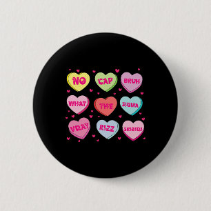 Badge Rond 5 Cm Cœurs de conversation d'argot branché Saint-Valent