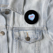 Badge Rond 5 Cm Cœurs de conversation de la Saint-Valentin «bae» (En situation)