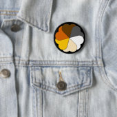 Badge Rond 5 Cm Coeurs de fierté d'ours (En situation)