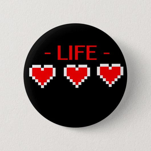 Badge Rond 5 Cm Coeurs de la vie (Devant)