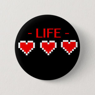 Badge Rond 5 Cm Coeurs de la vie