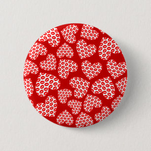 Badge Rond 5 Cm Coeurs de lèvres Kissy personnalisables