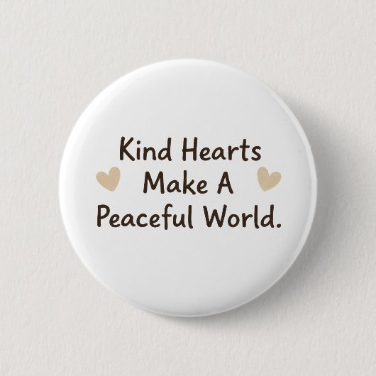 Badge Rond 5 Cm Cœurs Gentils (Devant)