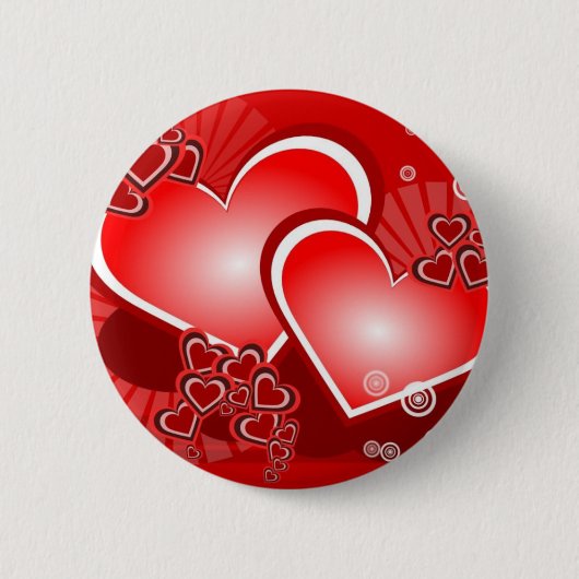 Badge Rond 5 Cm Coeurs pour l'amour (Devant)