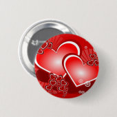 Badge Rond 5 Cm Coeurs pour l'amour (Devant & derrière)