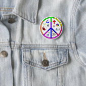 Badge Rond 5 Cm Coexistence paisible (En situation)