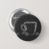 BADGE ROND 5 CM COFFEE CUP (Devant & derrière)