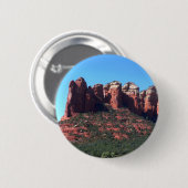 Badge Rond 5 Cm Coffee Pot Rock II à Sedona Arizona (Devant & derrière)