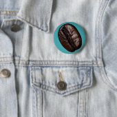 Badge Rond 5 Cm CoffeeBean-Bouton (En situation)