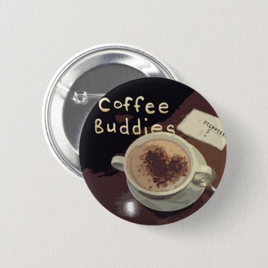 Badge Rond 5 Cm coffeebuddies_2 (Devant & derrière)