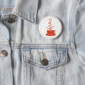 Badge Rond 5 Cm CoffeeLove_Button (En situation)