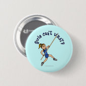 Badge Rond 5 Cm Coffre-fort - Bleu (clair) (Devant & derrière)