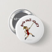 Badge Rond 5 Cm Coffre-fort - Rouge (clair) (Devant & derrière)