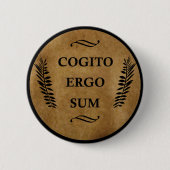 Badge Rond 5 Cm Cogito (Devant)