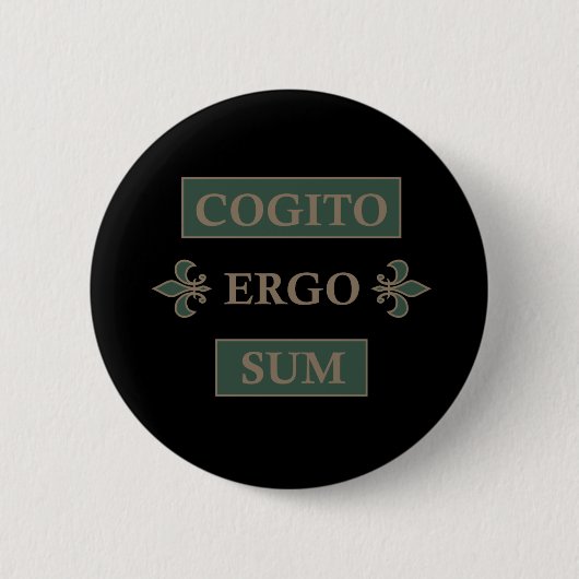 Badge Rond 5 Cm Cogito (Devant)