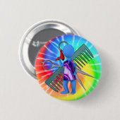 Badge Rond 5 Cm Coiffeur (Devant & derrière)