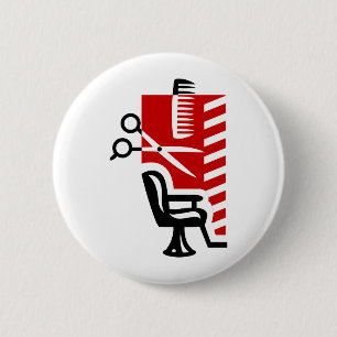 Badge Rond 5 Cm Coiffeur