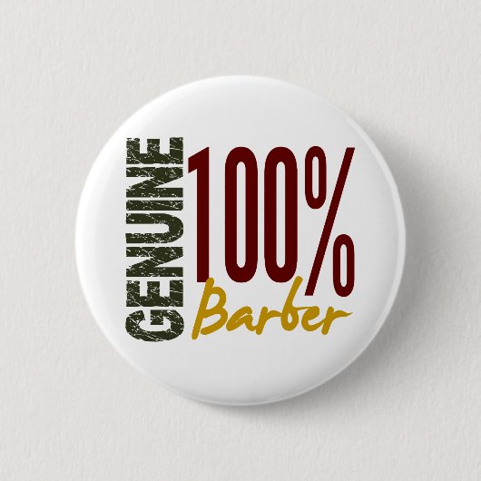Badge Rond 5 Cm Coiffeur véritable (Devant)