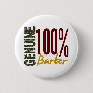 Badge Rond 5 Cm Coiffeur véritable