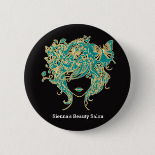Badge Rond 5 Cm Coiffeuse