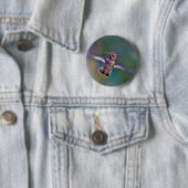 Badge Rond 5 Cm Colibri (En situation)