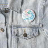 Badge Rond 5 Cm Colibri (En situation)