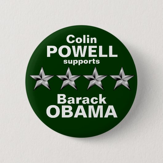 Badge Rond 5 Cm Colin Powell (Devant)
